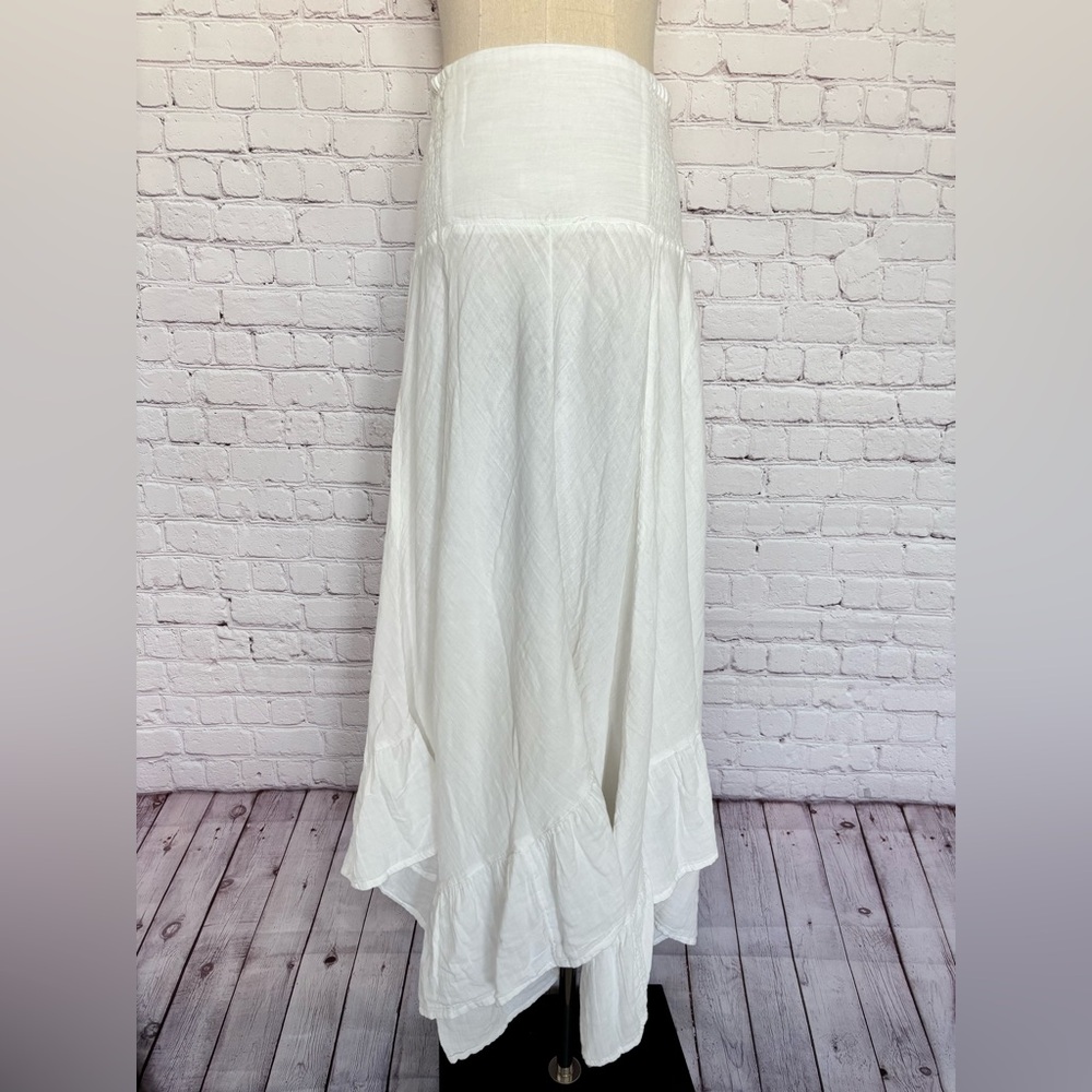 NATURAL LIFE Feelin' Alive White Cotton Convertible Boho Midi Skirt—NWT--L - Picture 4 of 13